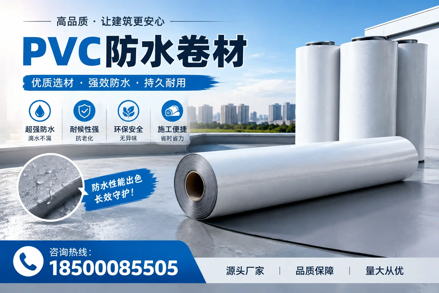 PVC防水卷材施工过程详解,确保在临汾顺利完成项目